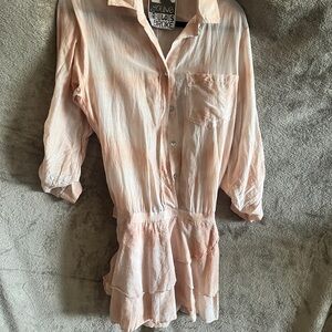 Young Fabulous & Broke Pale Peach Mini Dress